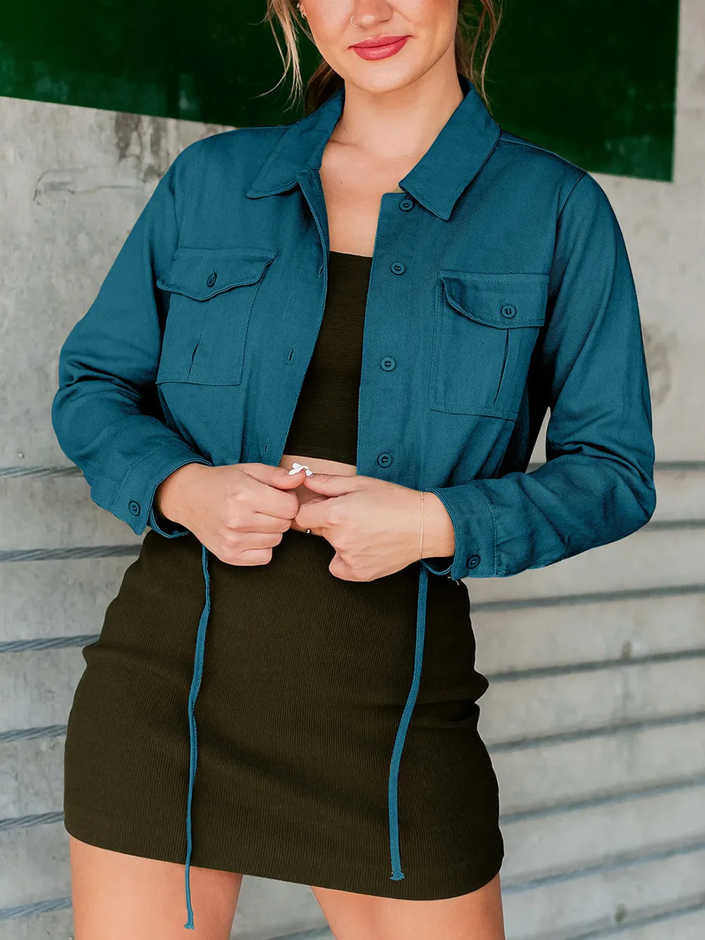 Button Up Long Sleeve Jacket, image 8