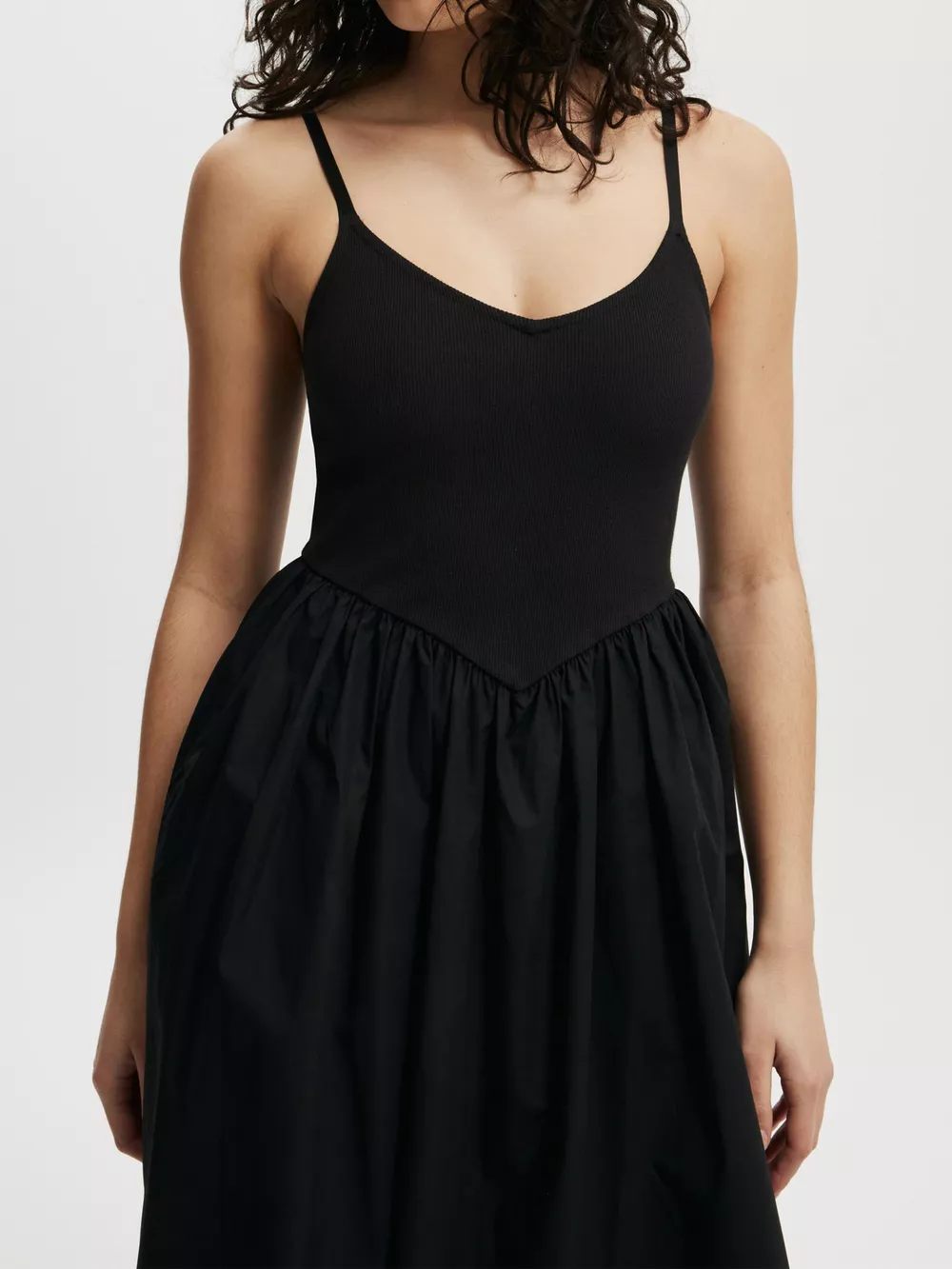 Spaghetti Strap Midi Dress with Pockets, image 4