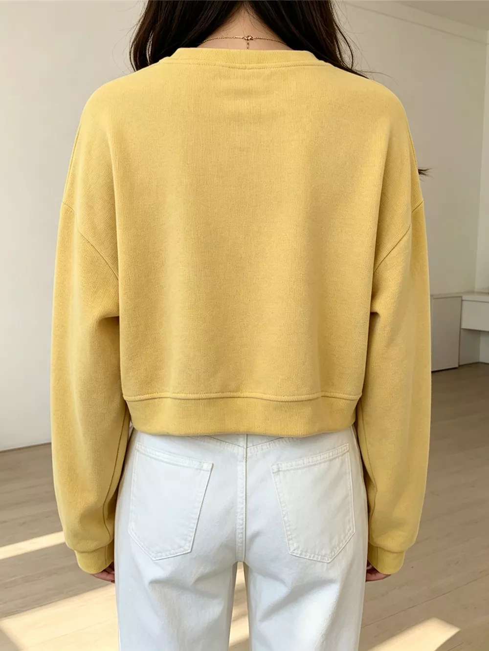 Crew Neck  Drop Shoulder Sweatshirt, image 14