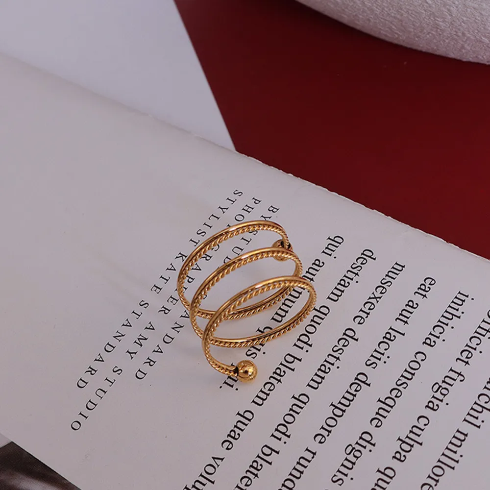 Titanium Steel Wrap Ring, image 2