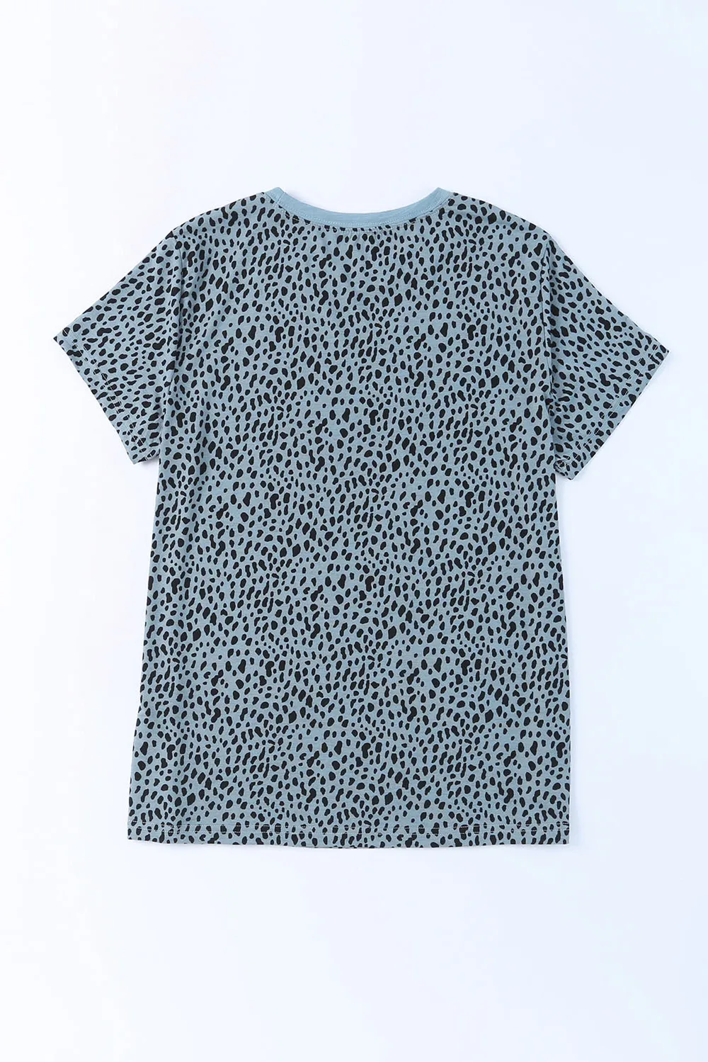 Animal Print Round Neck Short Sleeve T-Shirt, image 2