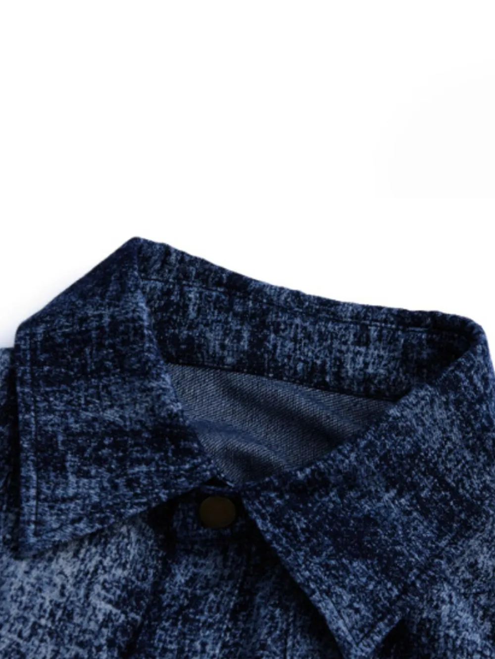 Men's Full Size Oversized Button Up Denim Shirt Plus Size, image 6