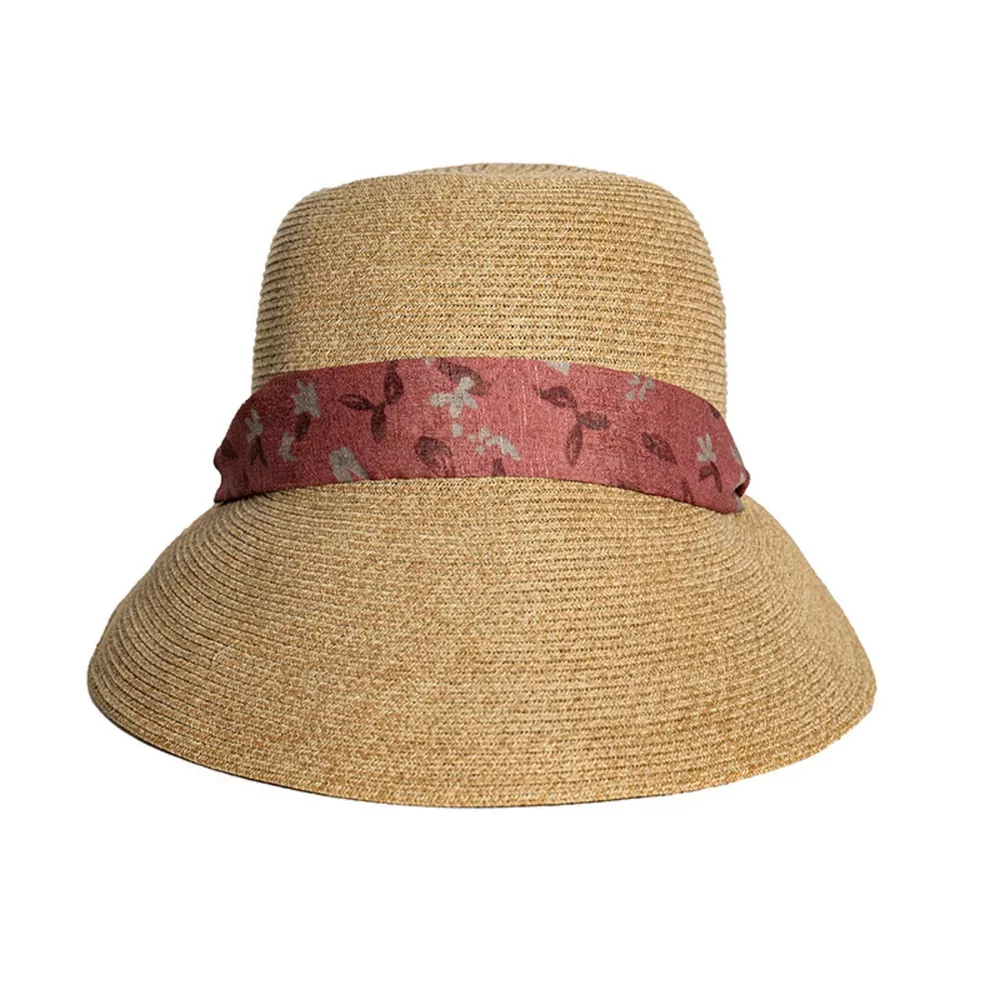 Floral Ribbon Straw Sun Hat, image 4