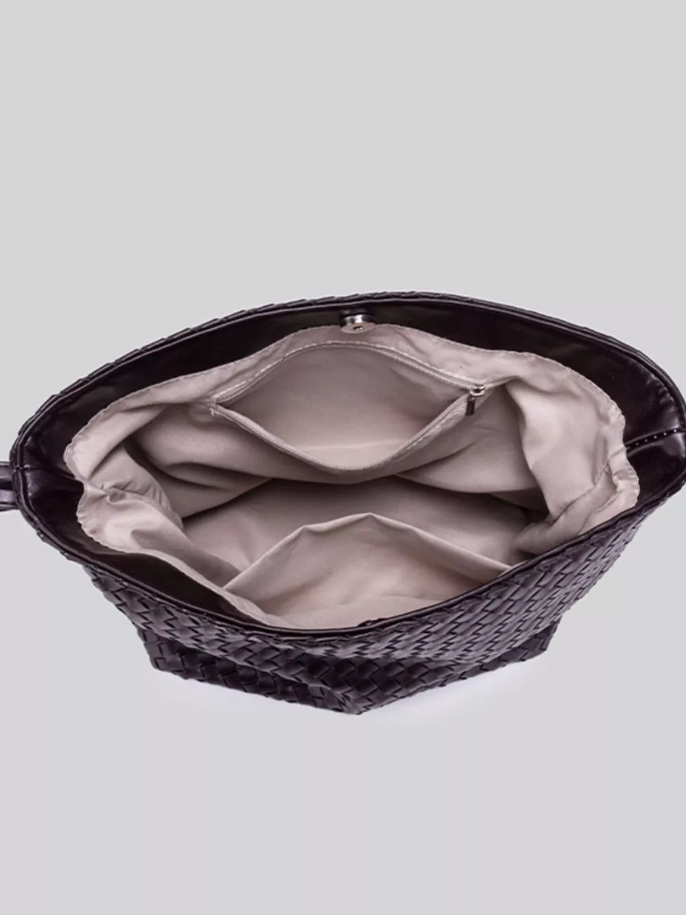 Woven Leather Hobo Shoulder Bag, image 9