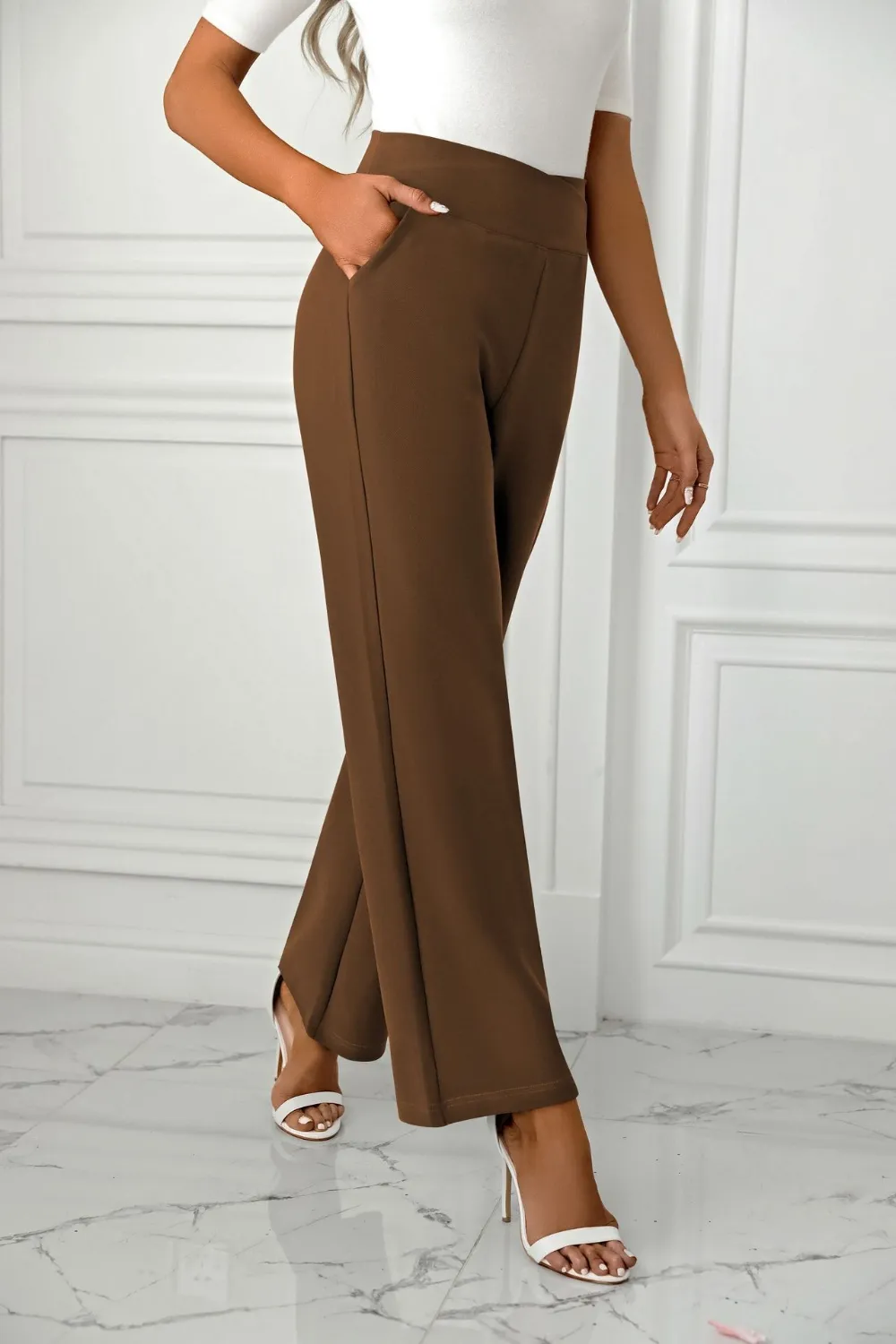 High Waist Straight Leg Pants, image 20