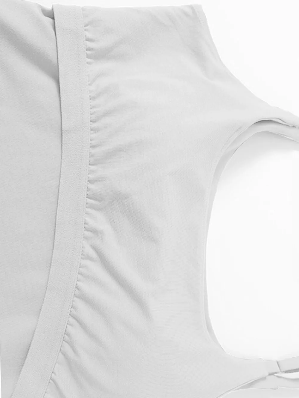 Scoop Neck Cropped Cami with Chest Pads, image 2
