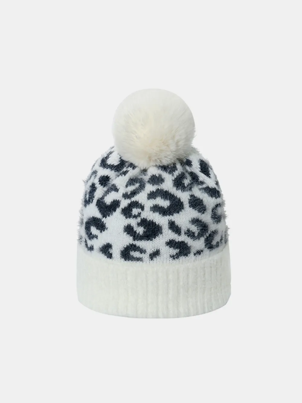Leopard Hat with Pompom, image 7