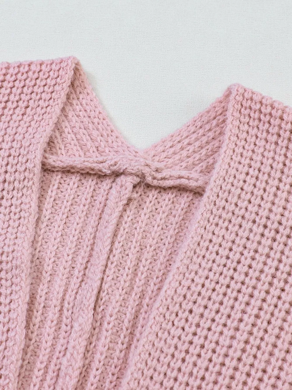 Chunky Knit Open Front Cardigan, image 2