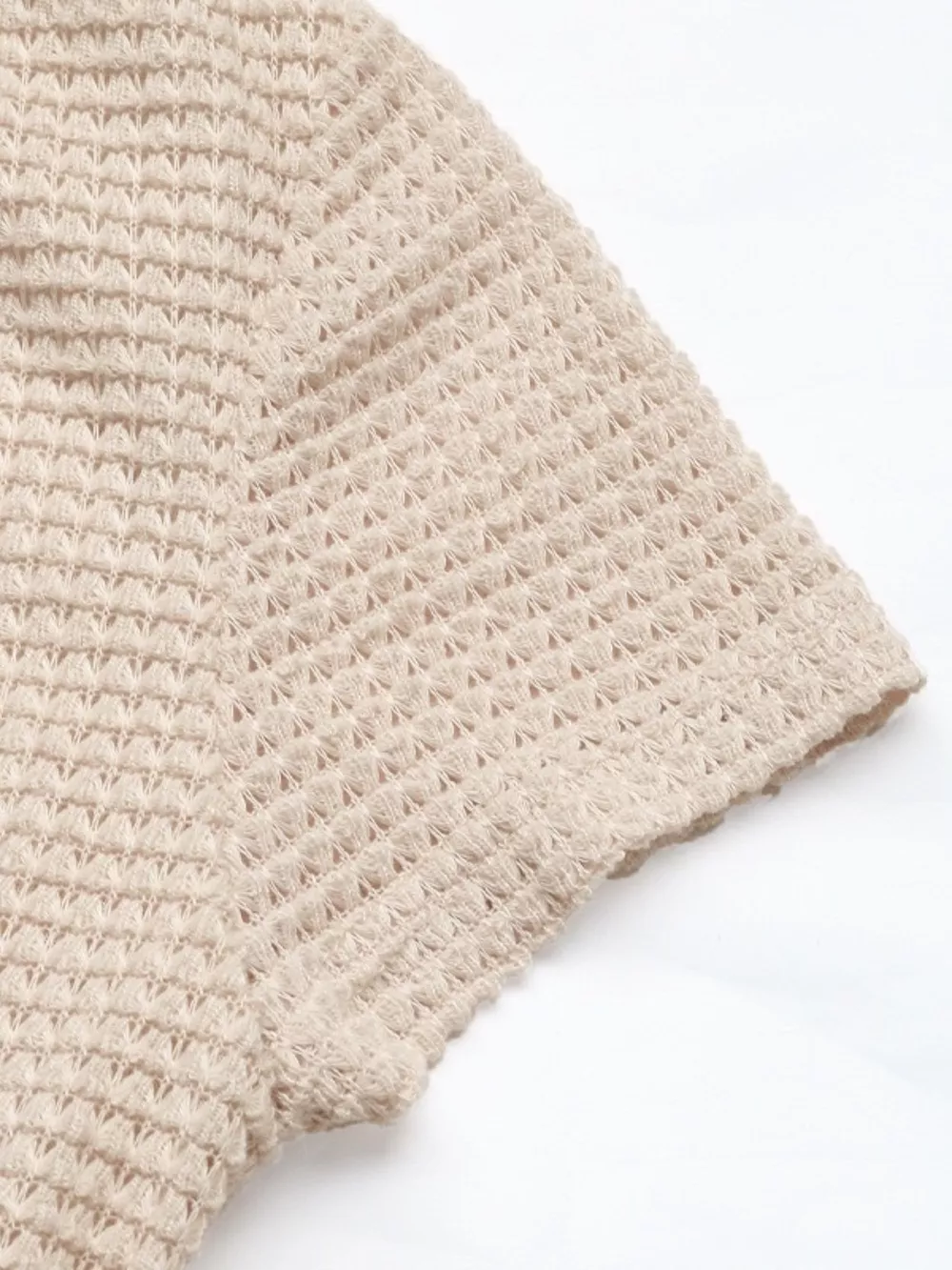 Textured Knit Bubble Hem Mini Dress, image 8