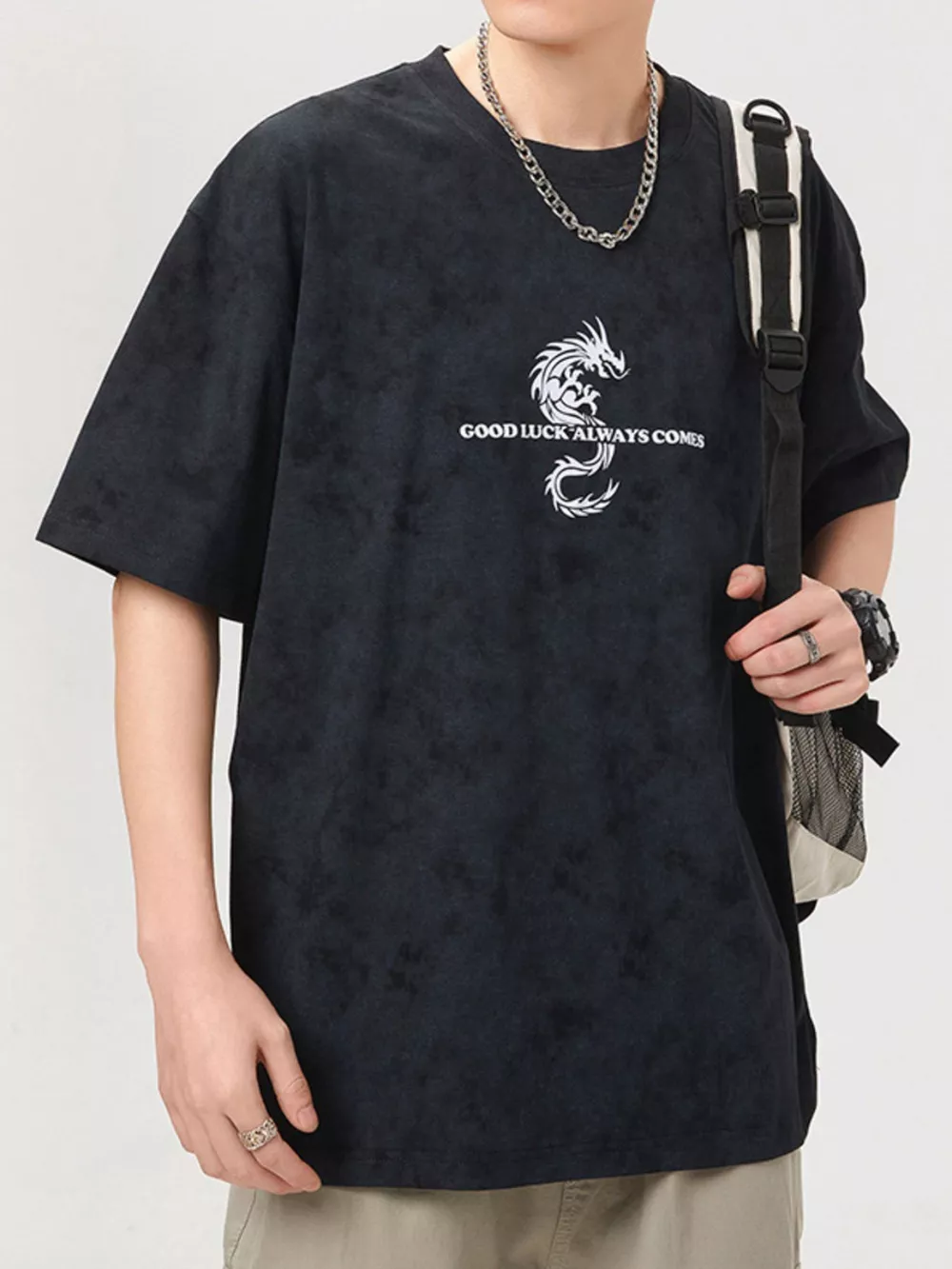 Men's Plus Size Round Neck Short Sleeve T-Shirt