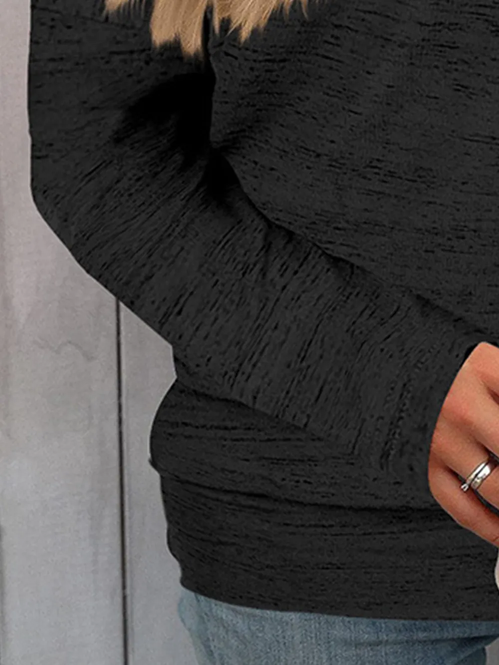 Full Size Heathered Long Sleeve Top, image 5