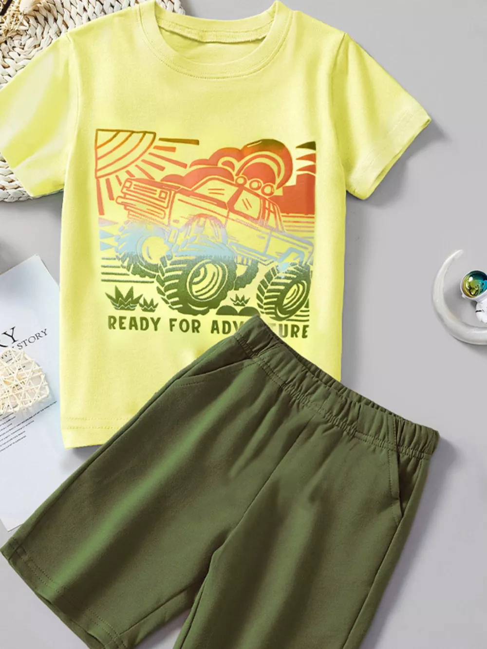 Children's Graphic Tee & Shorts Set