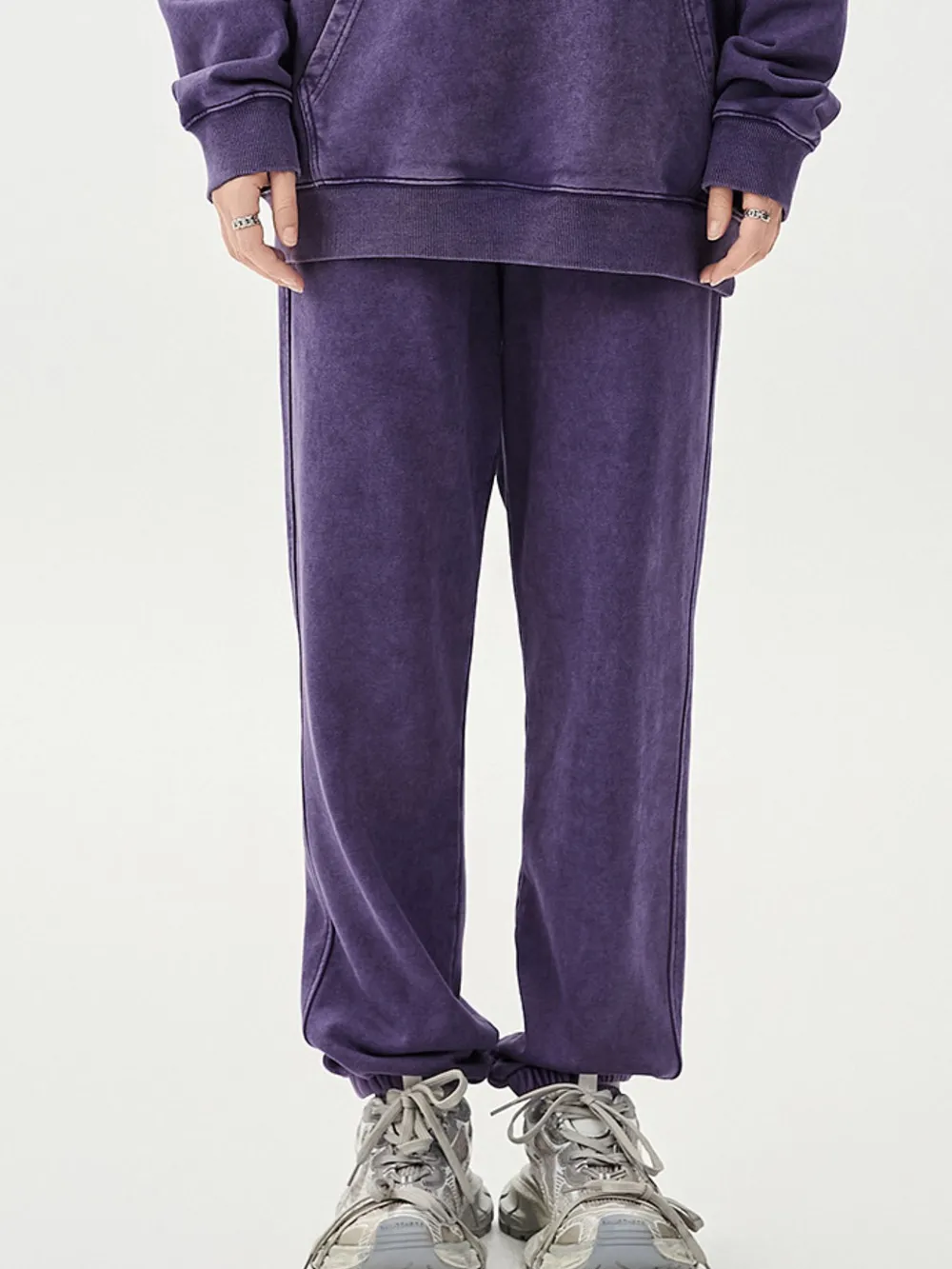 Men's Washed Loose Fit Pants, image 5