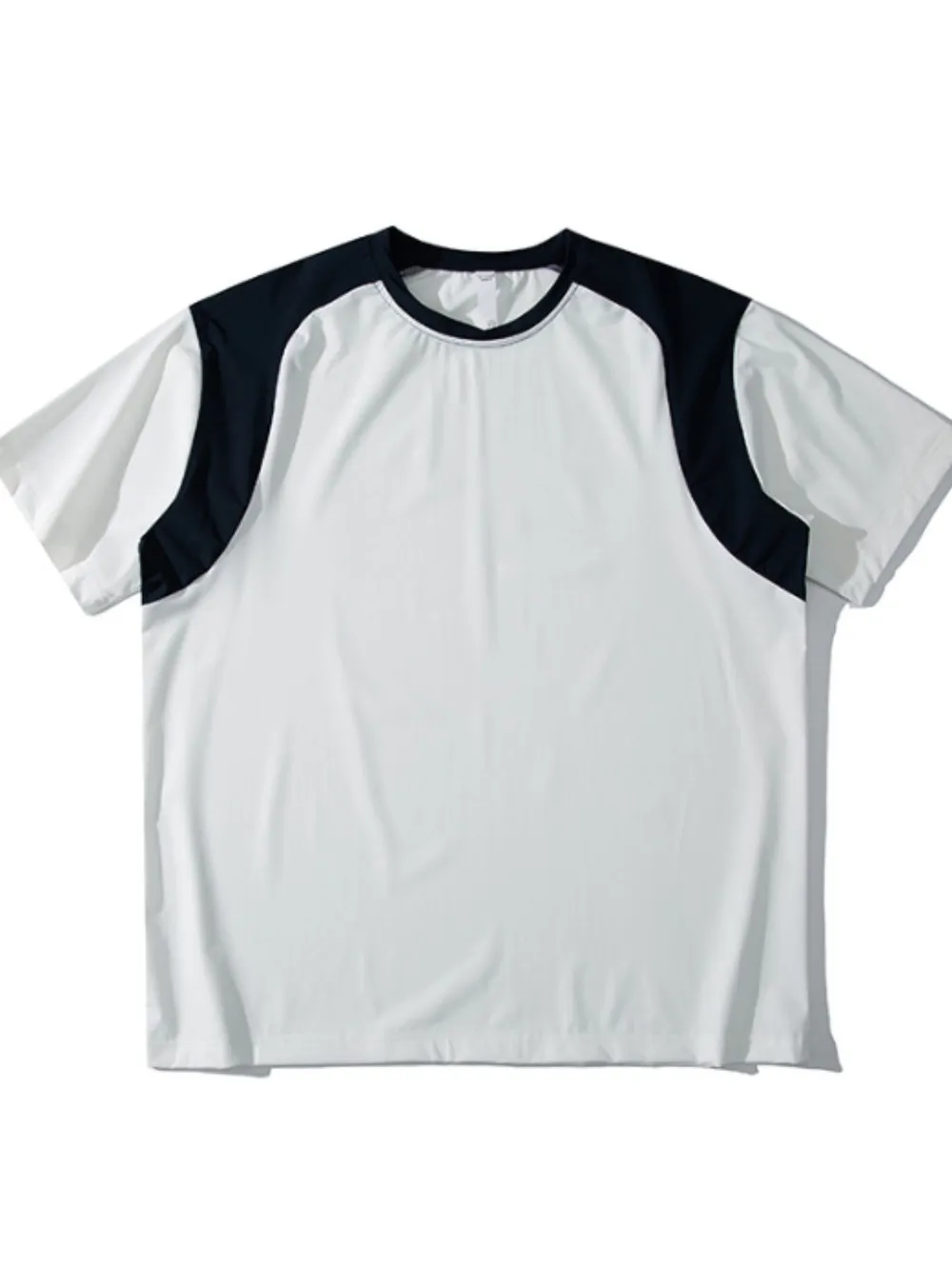 Men's Contrast Round Neck Short Sleeve T-Shirt, image 3