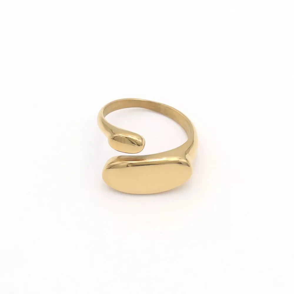 18K Gold-Plated Bypass Ring, image 2