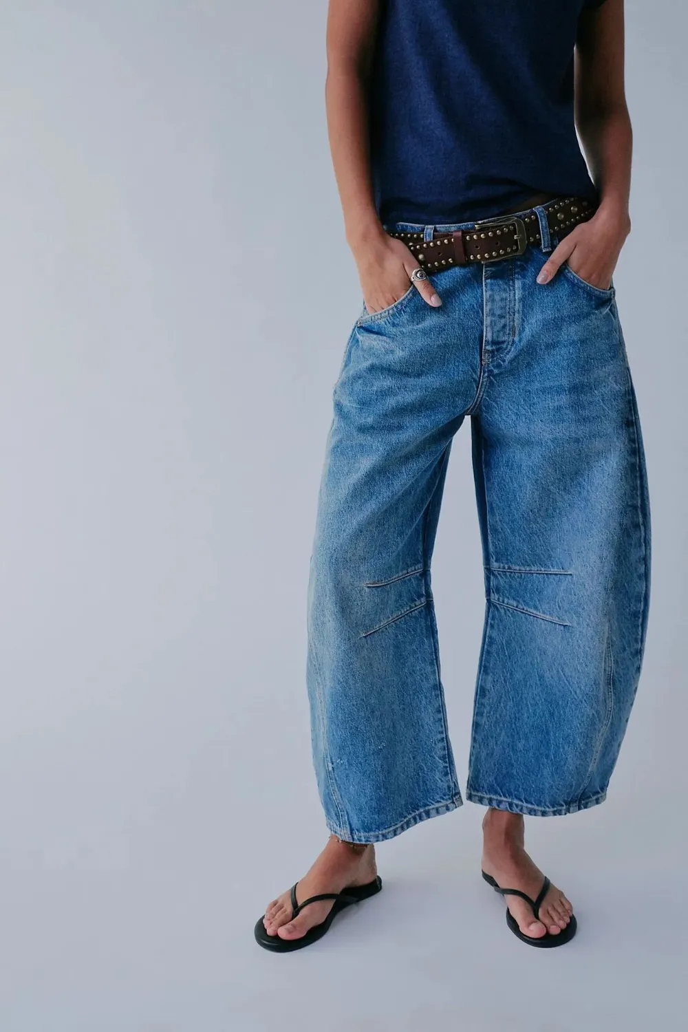 Wide Leg Jeans with Pockets, image 2