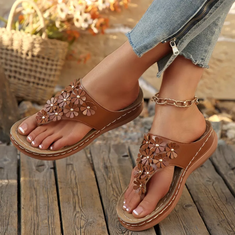 Toe Post Flats Sandals, image 12