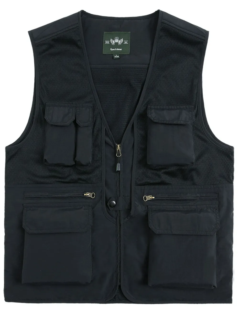 Men's Plus Size Zip Up Vest, image 7