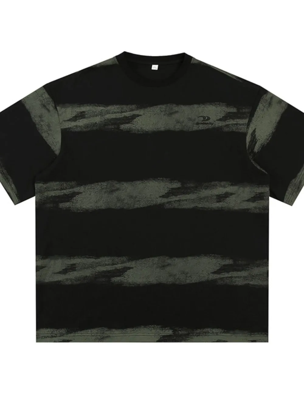 Men's Plus Size Basic style Round Neck Striped T-Shirt, image 7