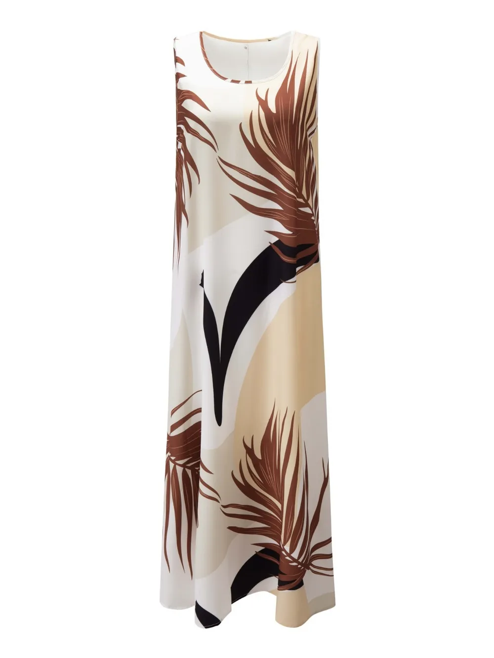 Printed Round Neck Mini Tank Dress, image 15