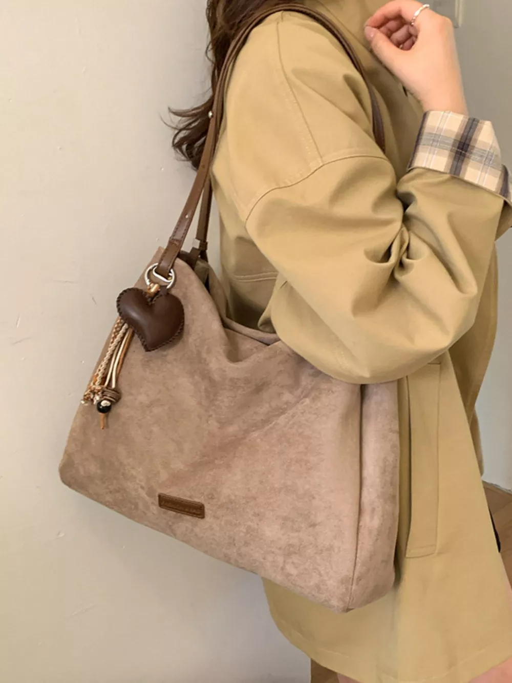 Decorative Tassel Charm Shoulder Bag, image 8