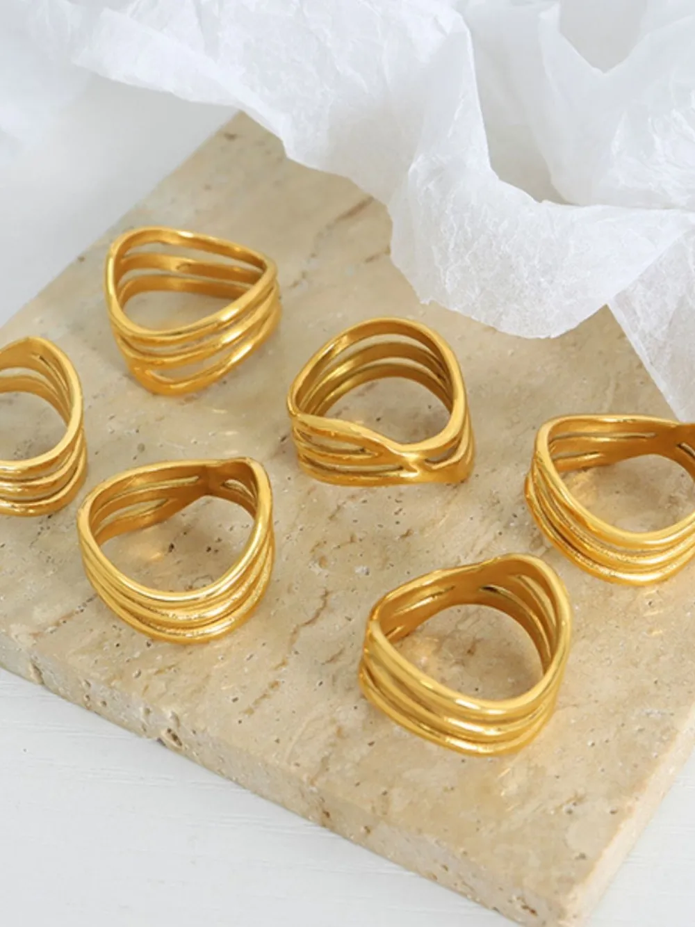 Titanium Steel Three-Layered Ring, image 6