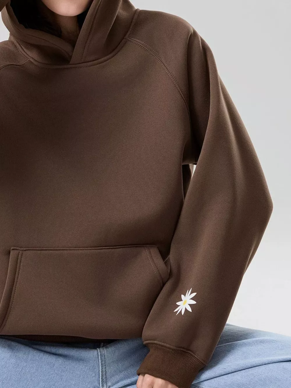 'Welcome Home' Graphic Raglan Sleeve Hoodie, image 5