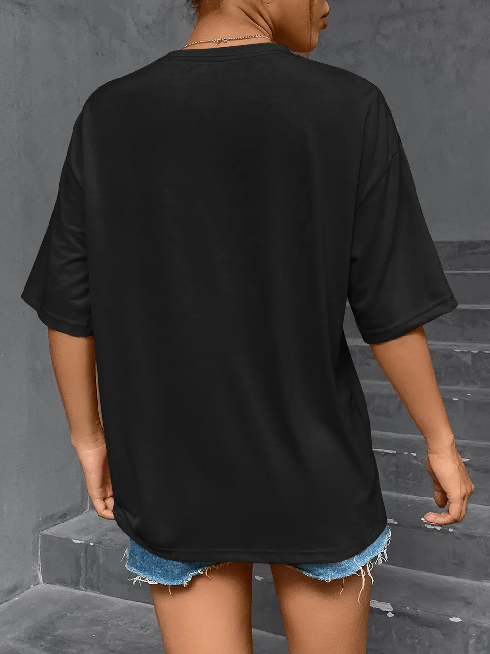 Round Neck Short Sleeve T-Shirt, image 2