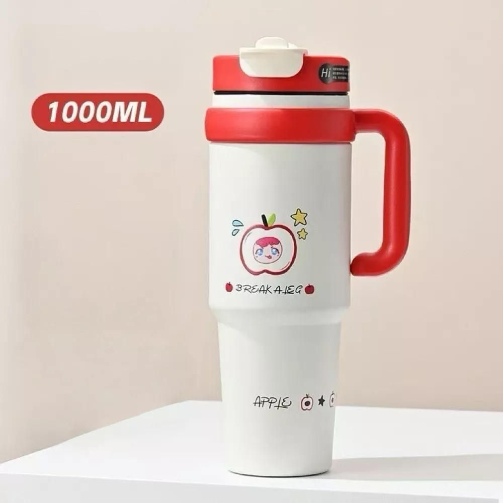 Large Capacity Water Bottle with Straw, image 9