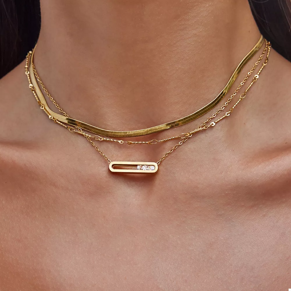 18K Gold-Plated Pendant Necklace, image 2