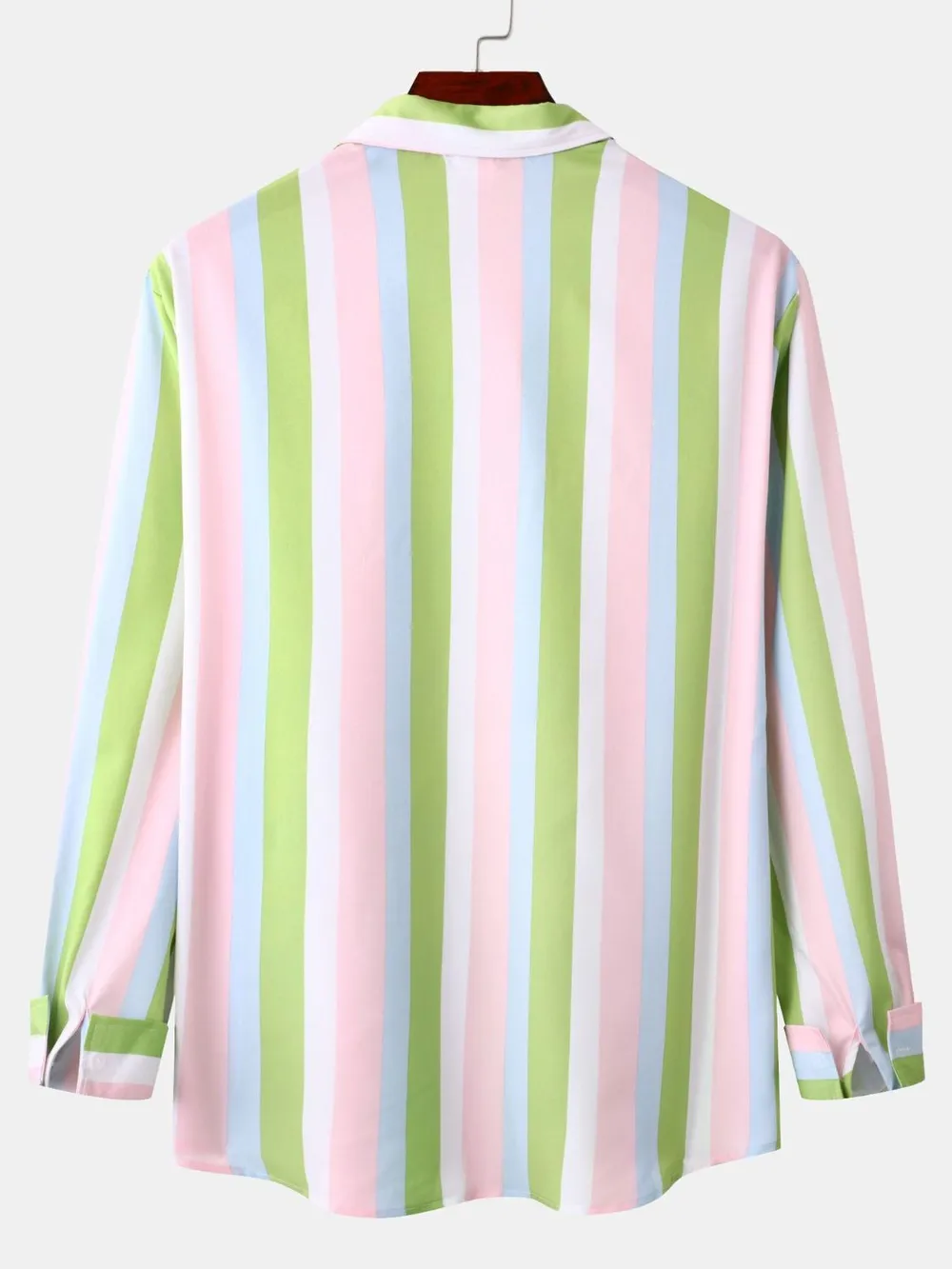 Men's Striped Collared Neck Shirt, image 2