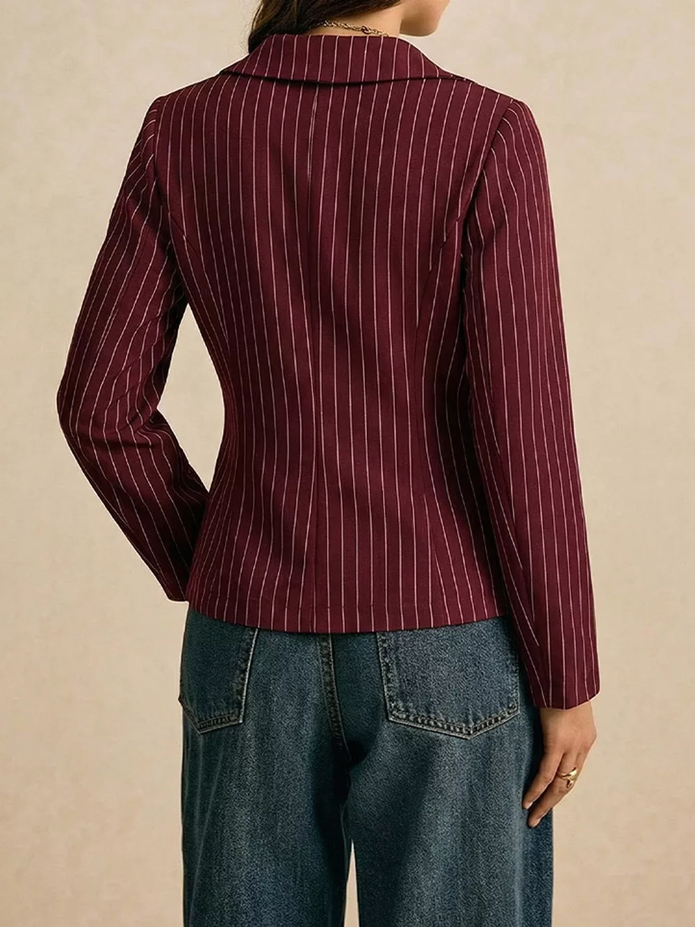 Lace Trim V-Neck Blouse, image 5
