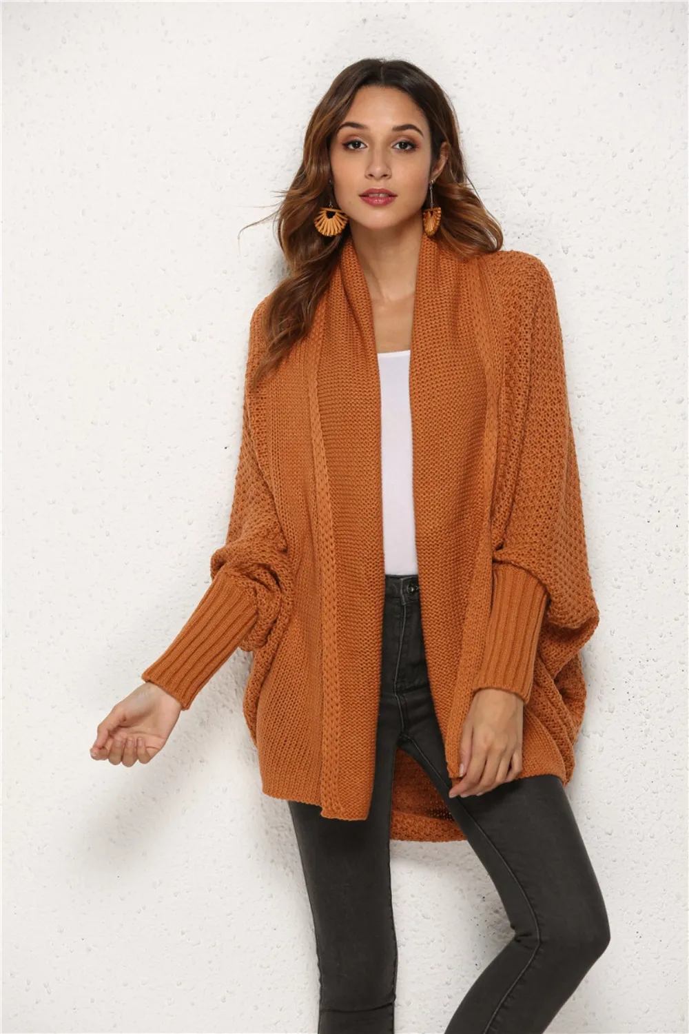 Open Front Batwing Sleeve Cardigan, image 25