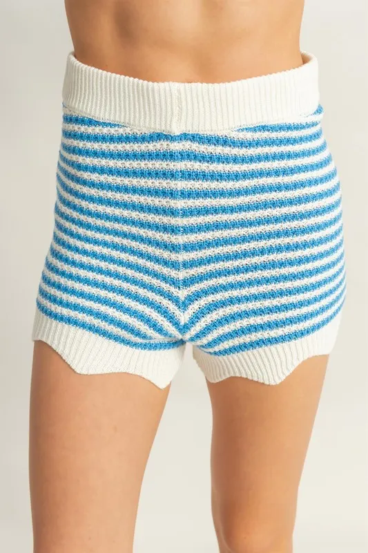 Striped Cropped Tank and Shorts Set, image 7