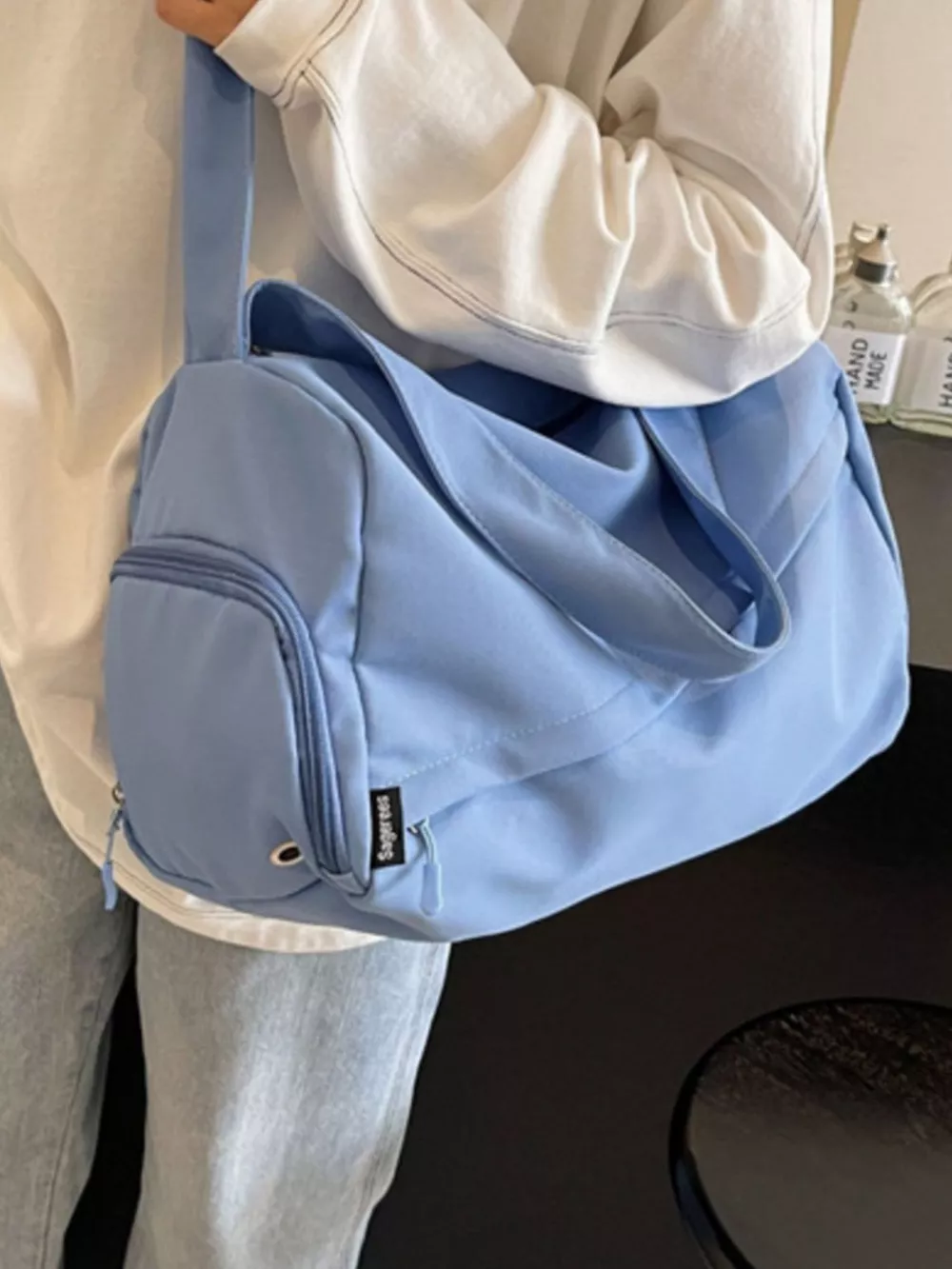 Lightweight Travel Duffel Bag with Shoulder Strap, image 5
