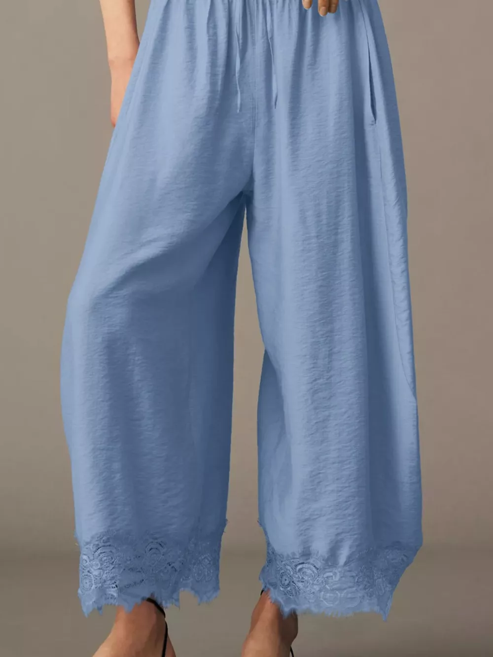 Drawstring Wide Leg Pants, image 6