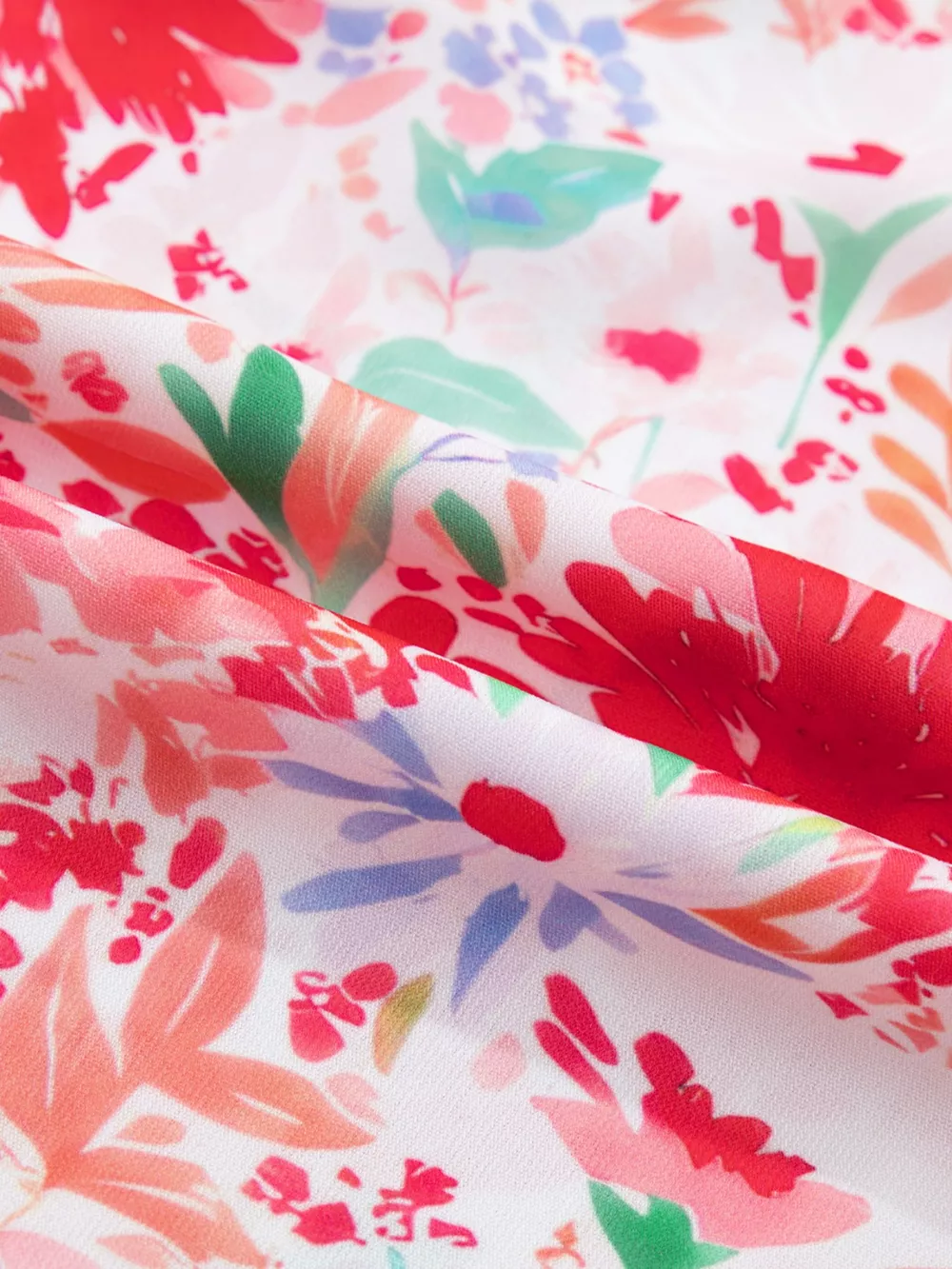 Floral Print Tie-Shoulder Midi Dress, image 10