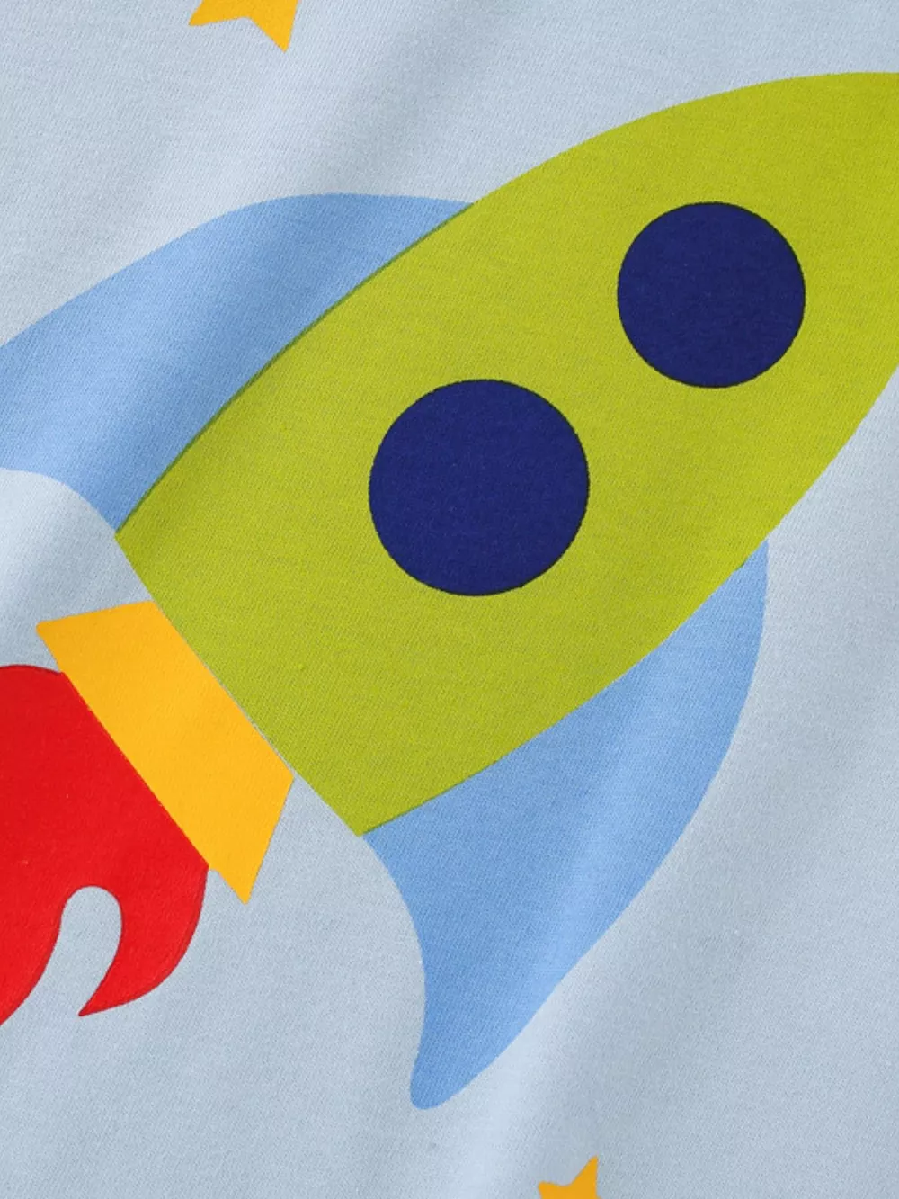 Children's Rocket Graphic Round Neck T-Shirt, image 3