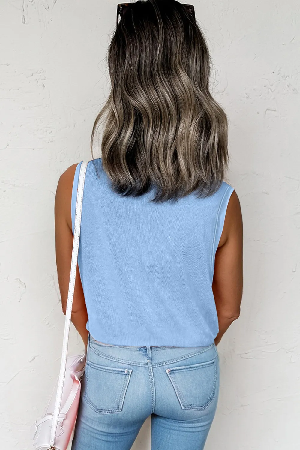 Round Neck Tank with Chest Pocket, image 3