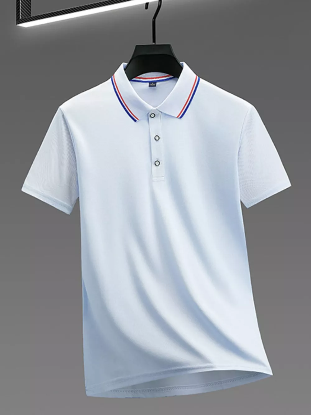 Men's Full Size Button Detail Short Sleeve Polo Plus Size, image 10