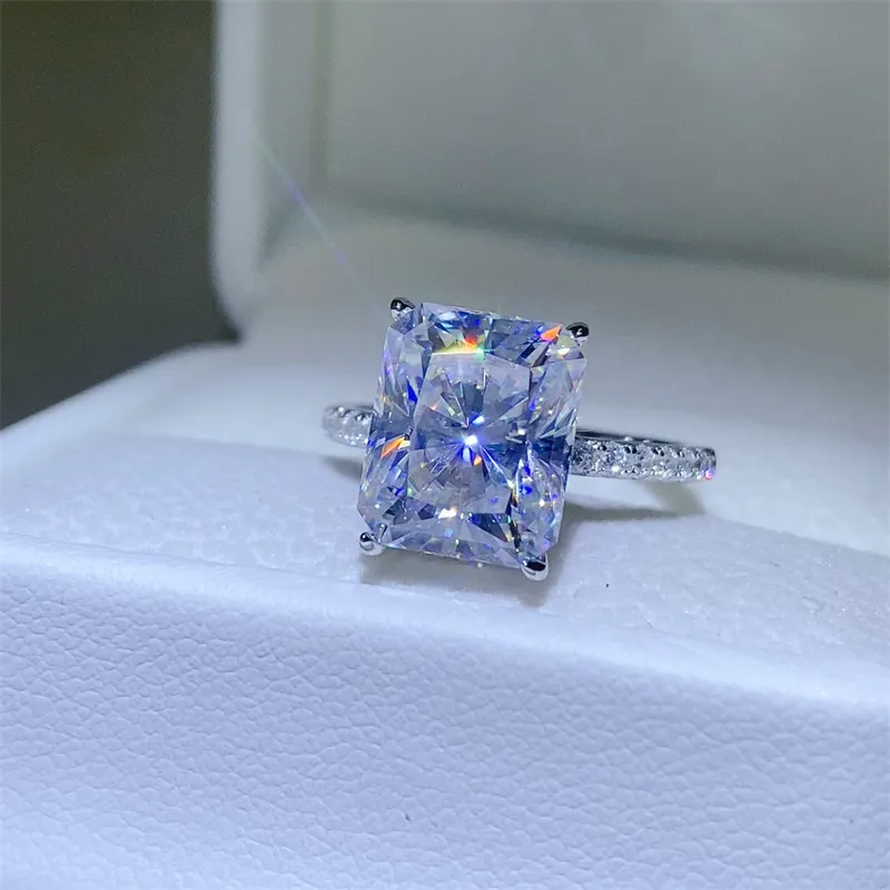 5 Carat Moissanite Zircon 925 Sterling Silver Ring, image 5