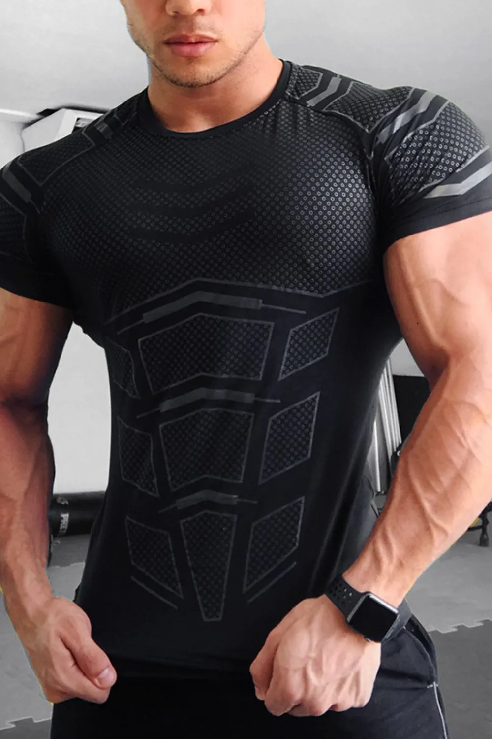 Men's Plus Size Round Neck Short Sleeve T-Shirt