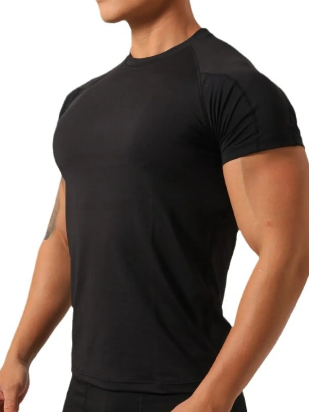 Men's Plus Size Round Neck Short Sleeve T-Shirt, image 6