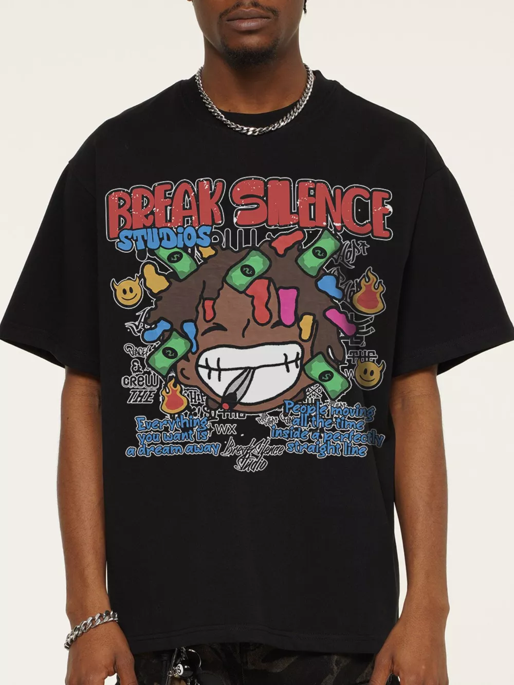 Men's Break Silence Graphic Relaxed Fit T-Shirt