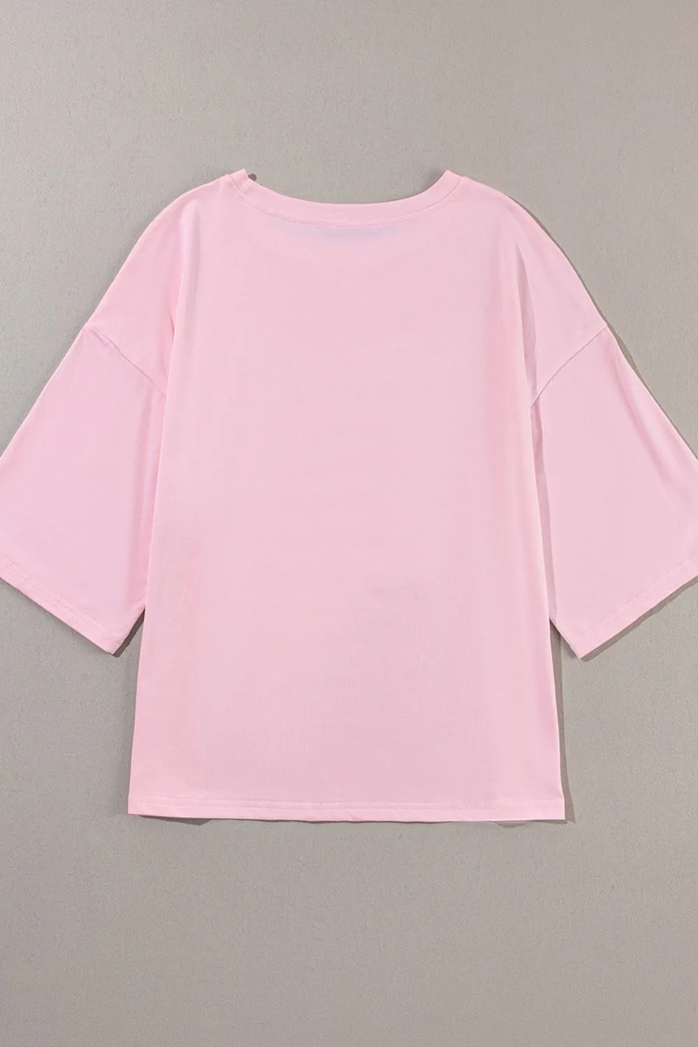 Color Block Star Patched Oversized T-Shirt, image 5