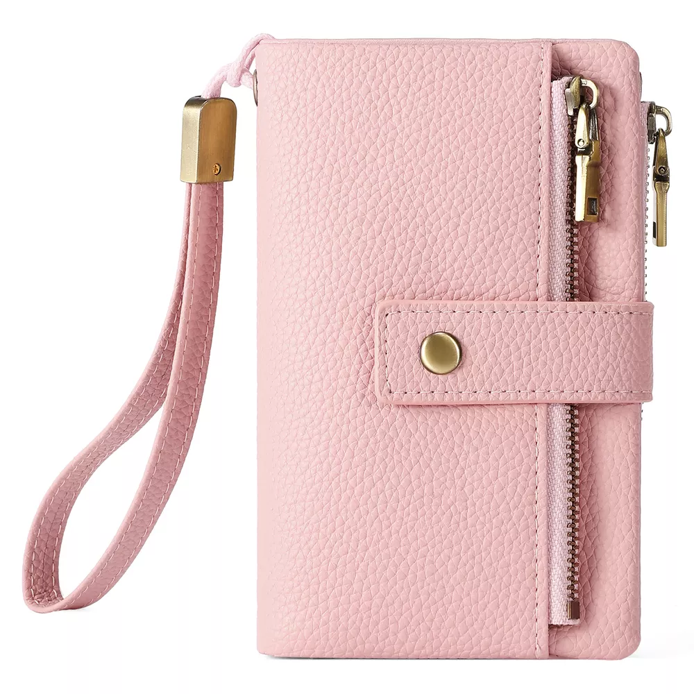 Solid Color Leather Wallet, image 2