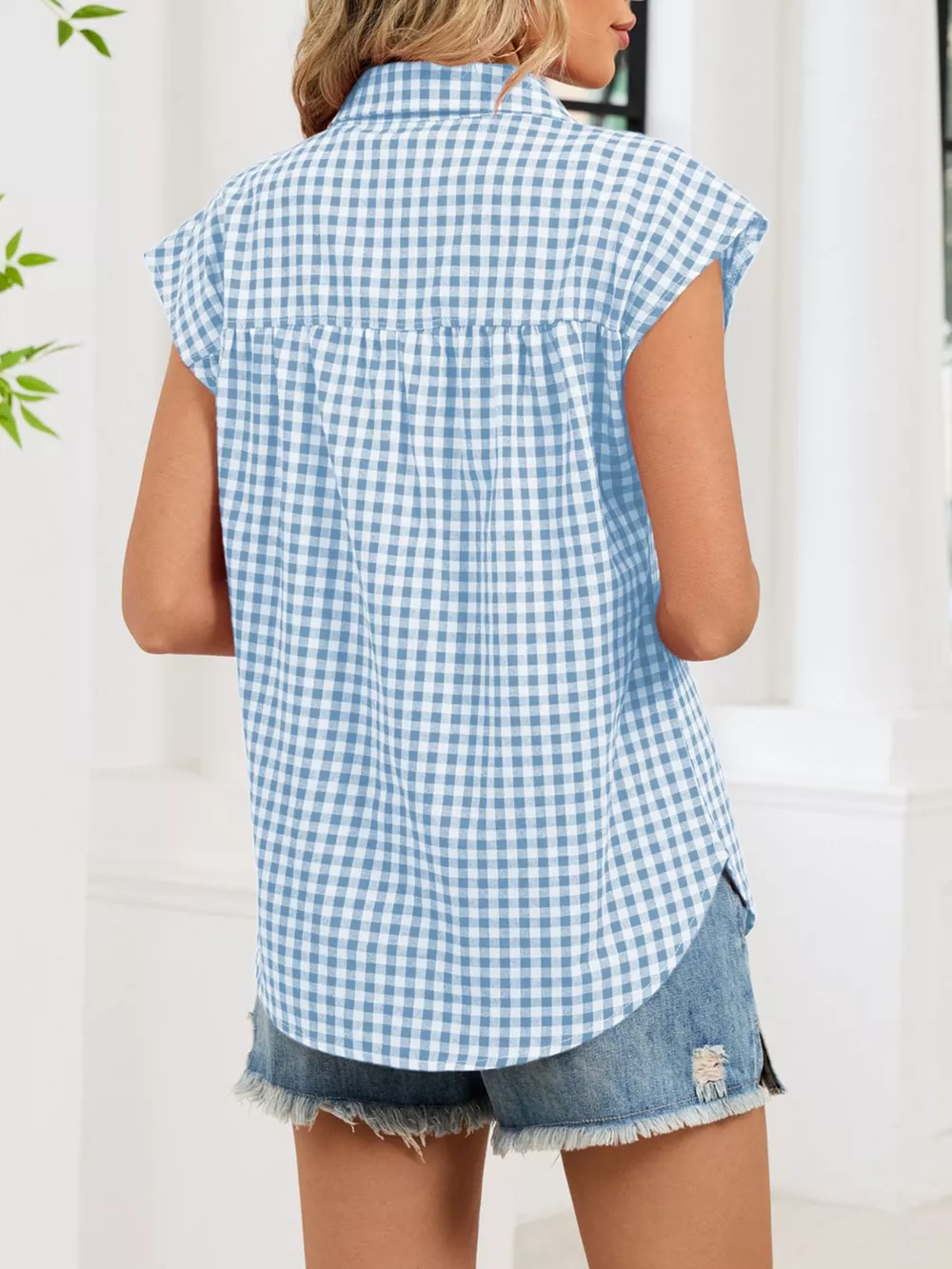 Gingham Button-Down Shirt, image 2