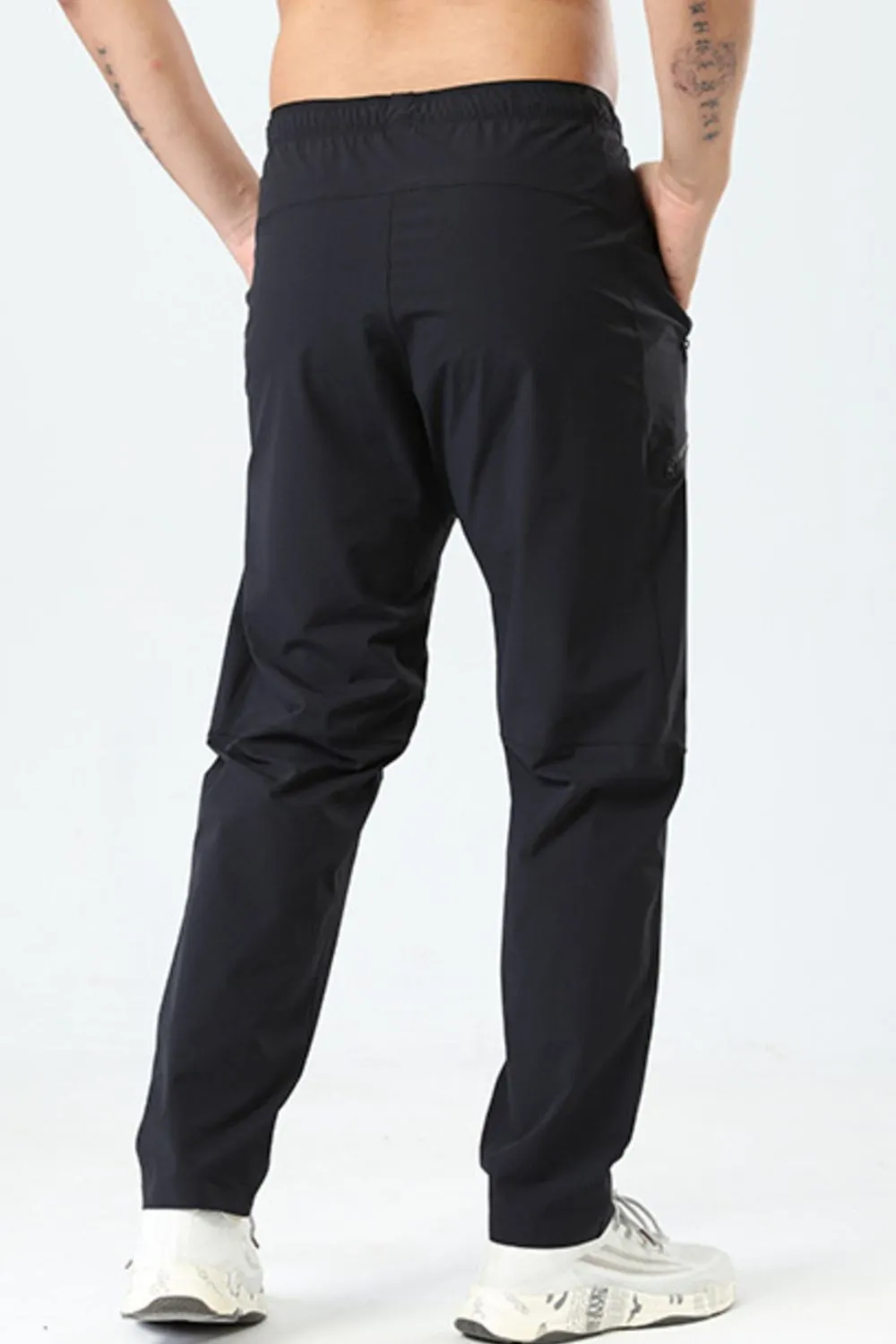 Men's Plus Size Elastic Waist Loose Fit Pants, image 3