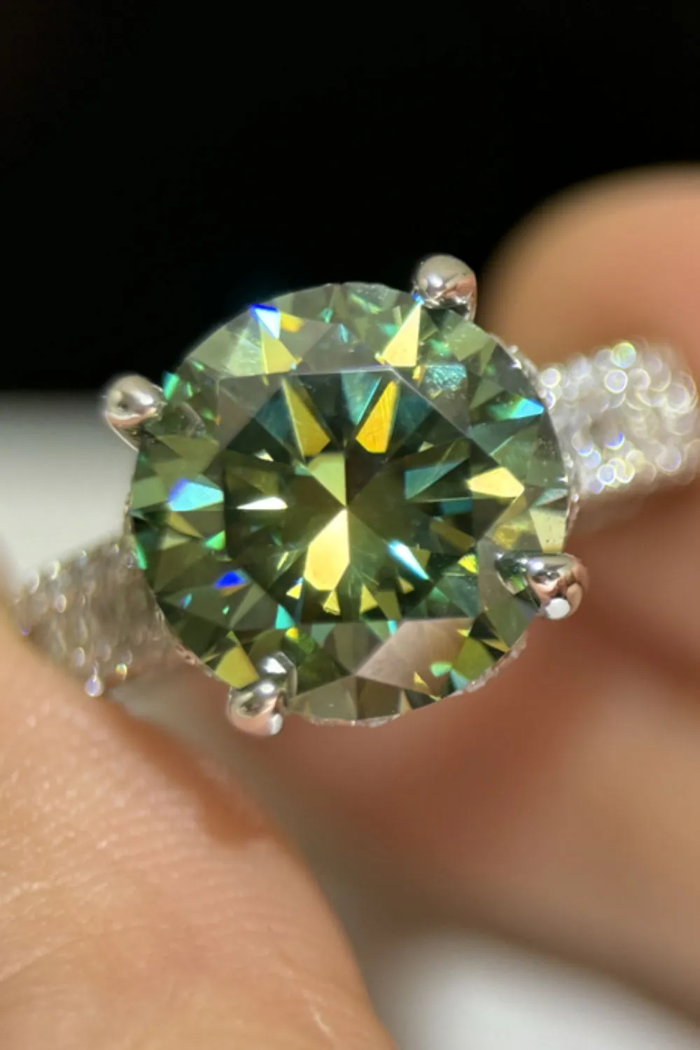 5 Carat Moissanite 925 Sterling Silver Ring, image 4