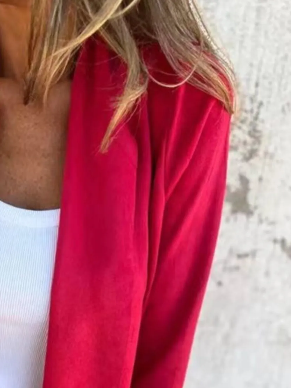 Full Size Open Front Casual Cardigan Plus Size, image 2